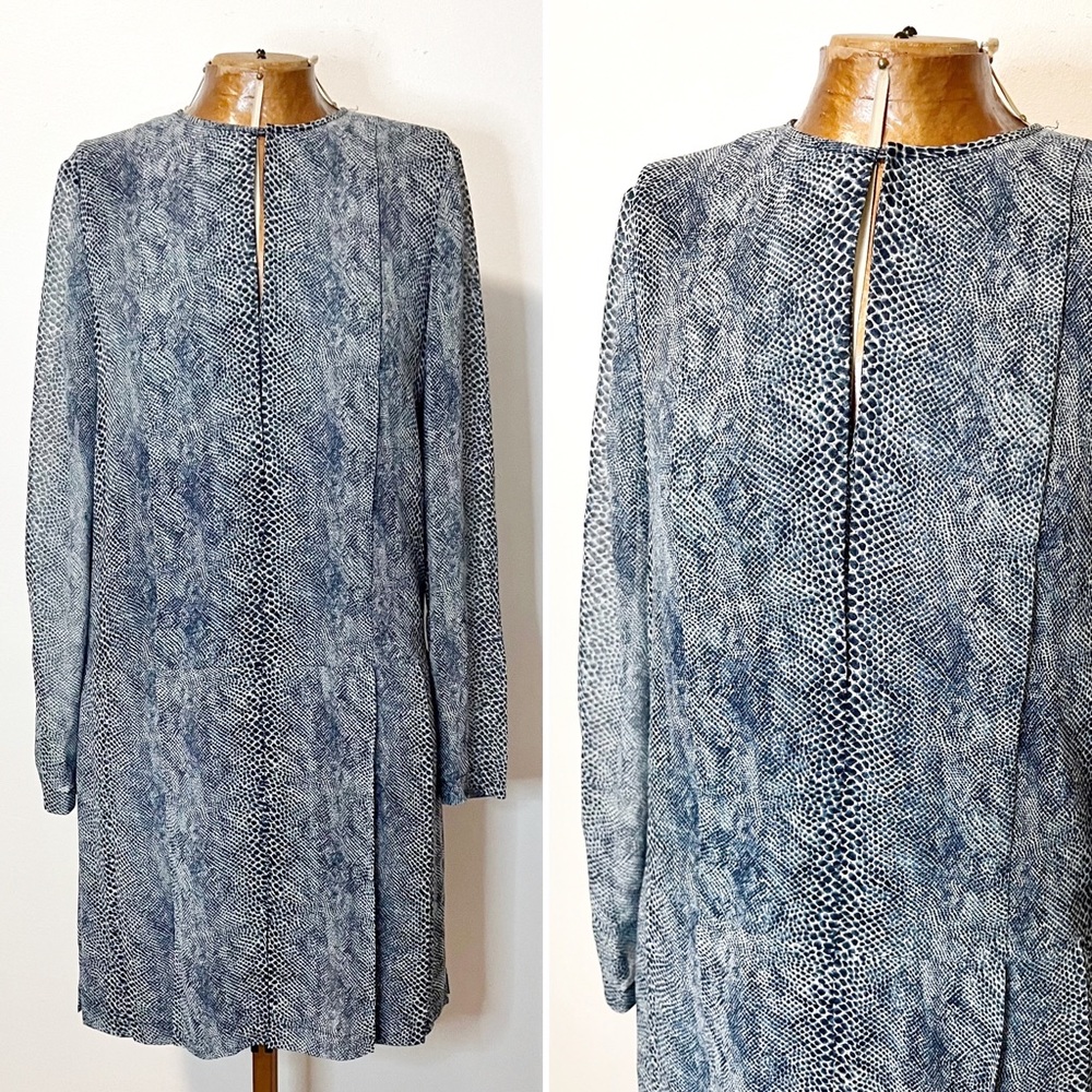 Tory Burch Python Snake Print Silk Georgette Long… - image 3